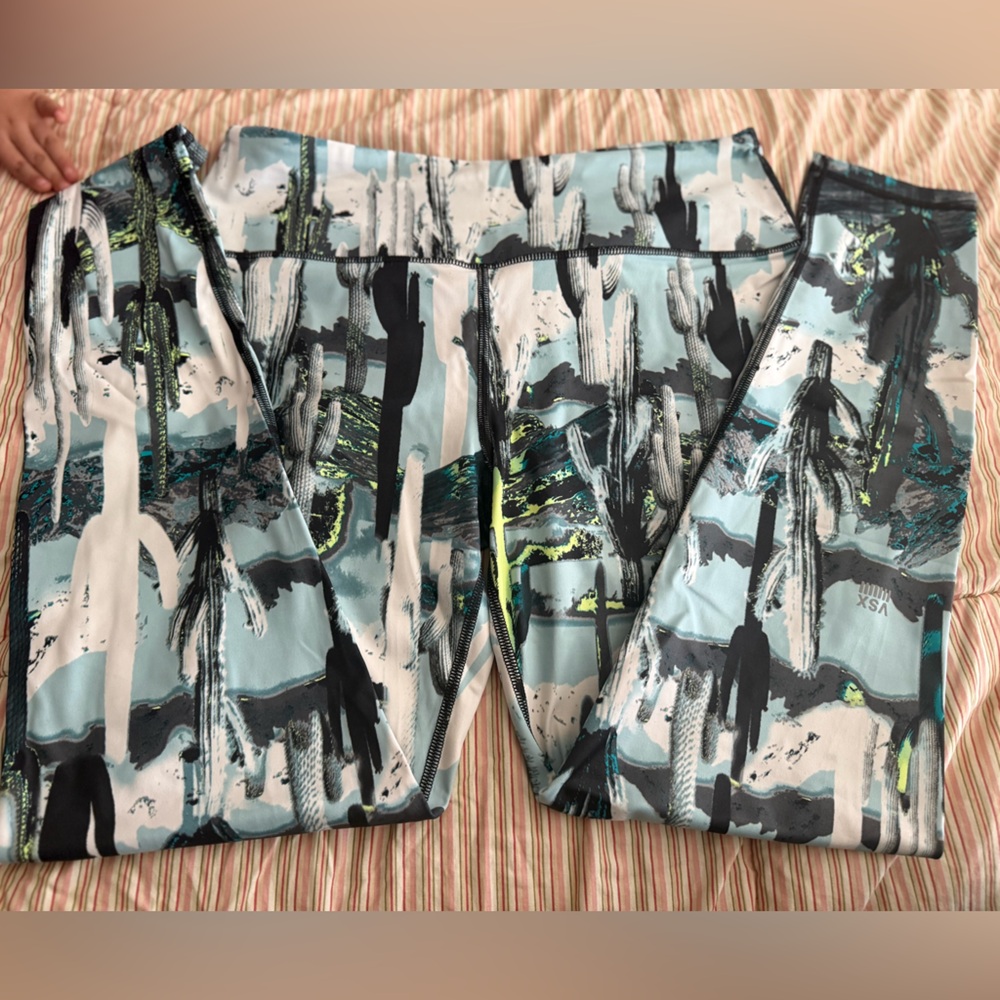 Victoria's Secret Black and Green Leggings